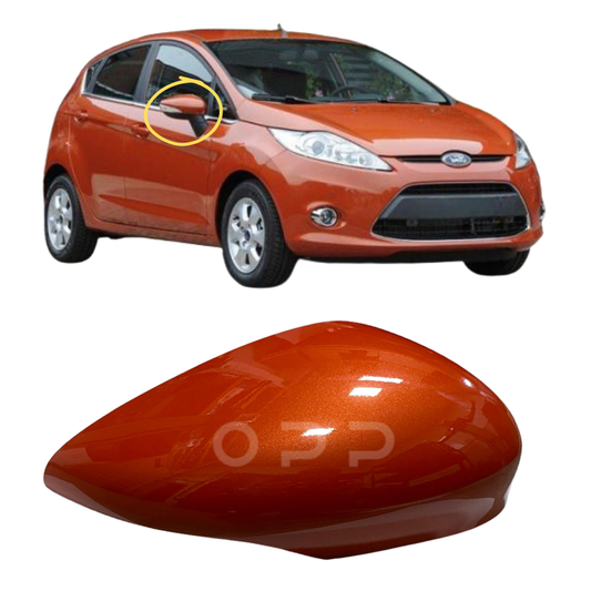 Ford Fiesta 2008-2017 Door Wing Mirror Cover Painted Mars Red