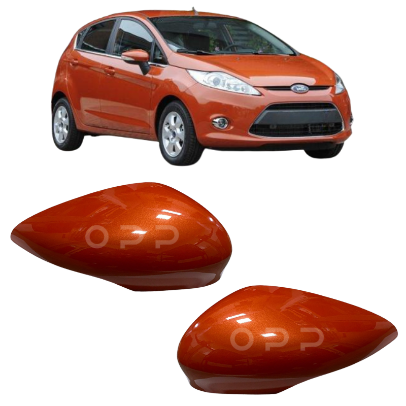 Ford Fiesta 2008-2017 Door Wing Mirror Cover Painted Mars Red
