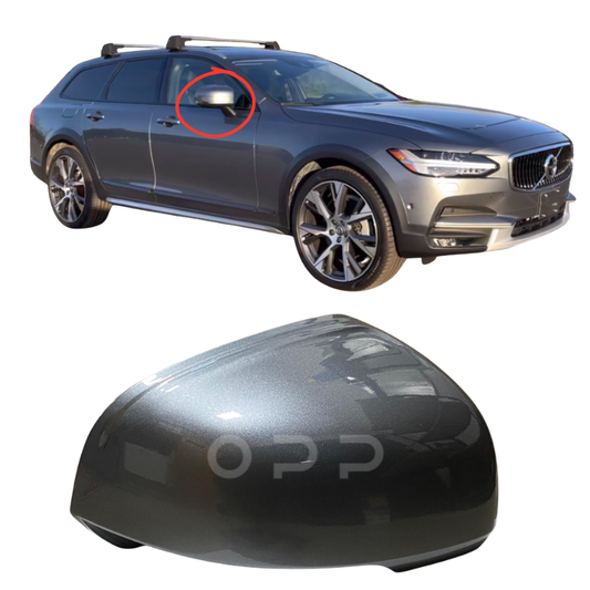 Volvo V90 Estate 2016-2022 Door Wing Mirror Cover Painted Osmium Grey