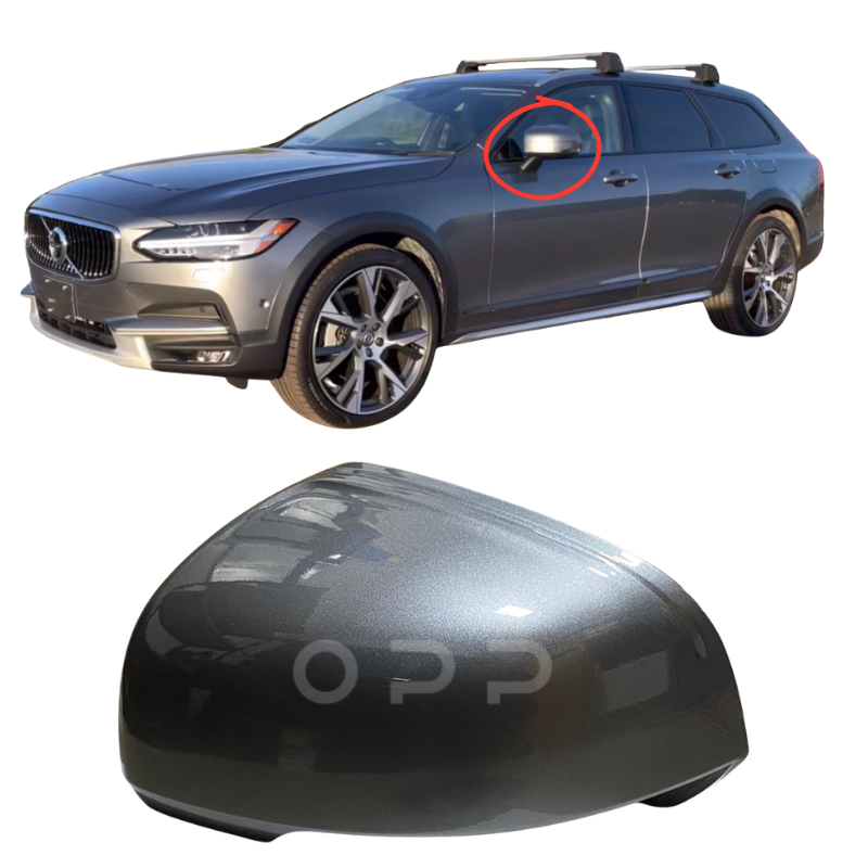 Volvo V90 Estate 2016-2022 Door Wing Mirror Cover Painted Osmium Grey