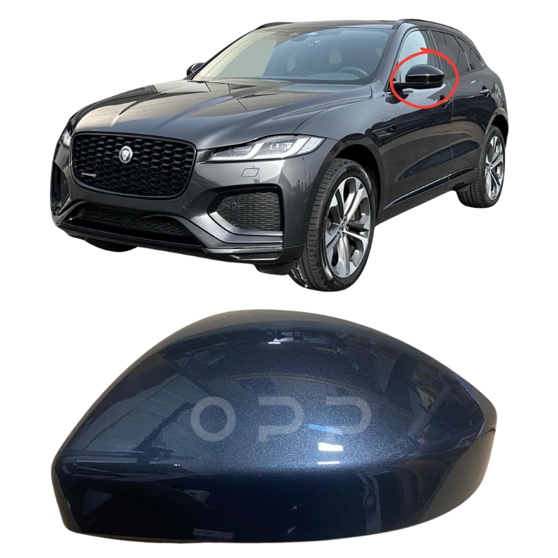 Jaguar F Pace 2016-2022 Door Wing Mirror Cover Painted Carpathian Grey
