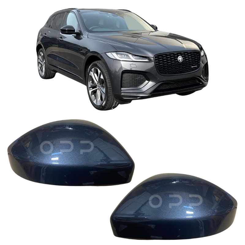 Jaguar F Pace 2016-2022 Door Wing Mirror Cover Painted Carpathian Grey