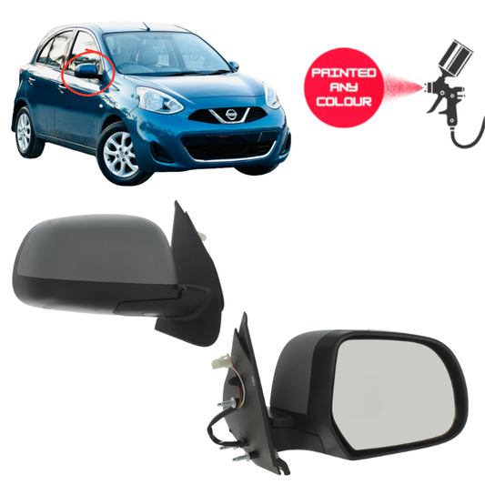 Nissan Micra 2010-2017 Wing Mirror Complete Painted Electric
