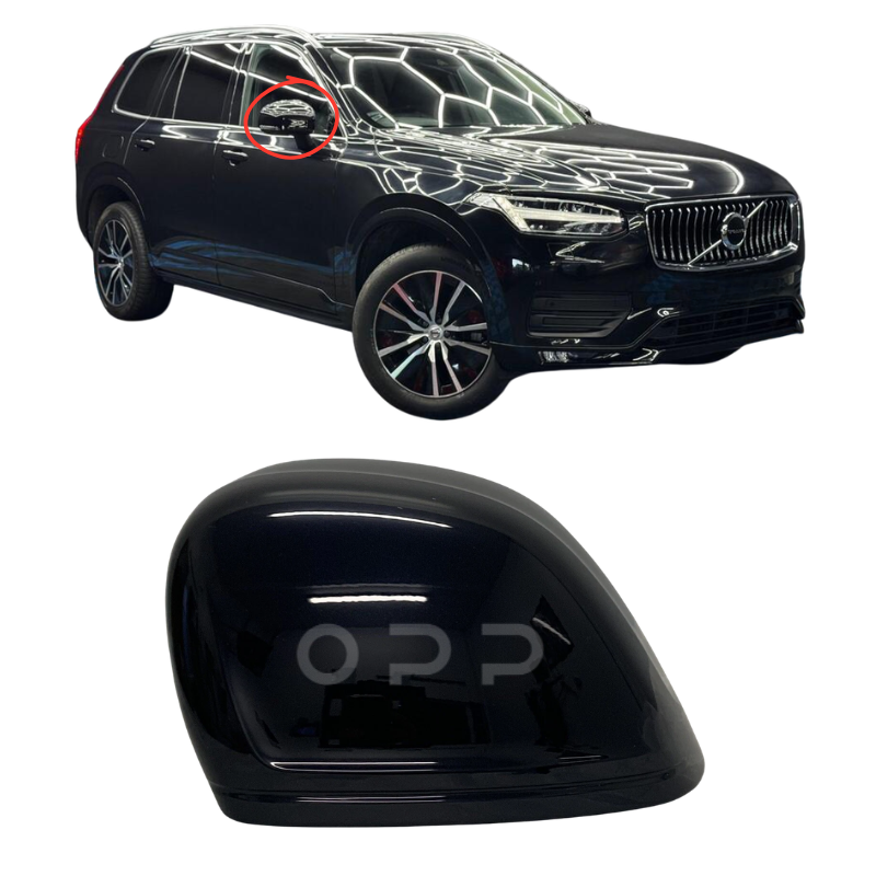Volvo XC90 2019-2025 Wing Mirror Cover Painted Gloss Black