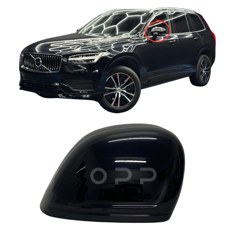 Volvo XC90 2019-2025 Wing Mirror Cover Painted Gloss Black