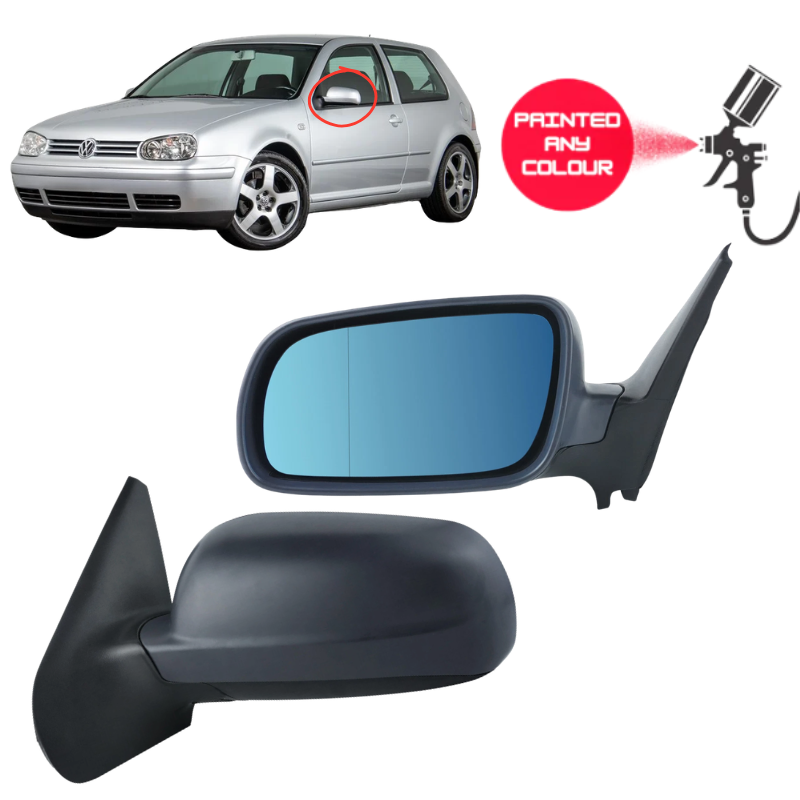 VW Golf MK4 1998-2004 Door Wing Mirror Complete Painted Electric