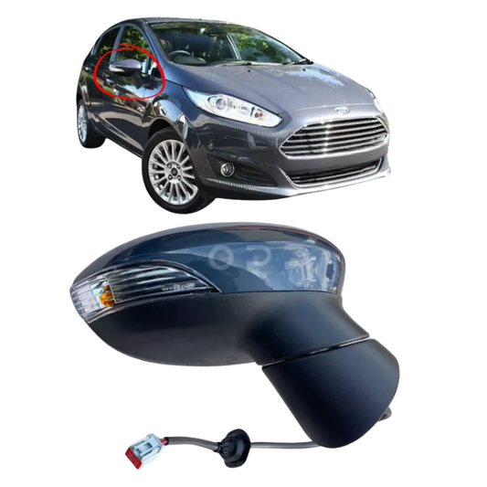 Ford Fiesta MK7 2013-2017 Wing Mirror Electric Painted Midnight Sky Grey