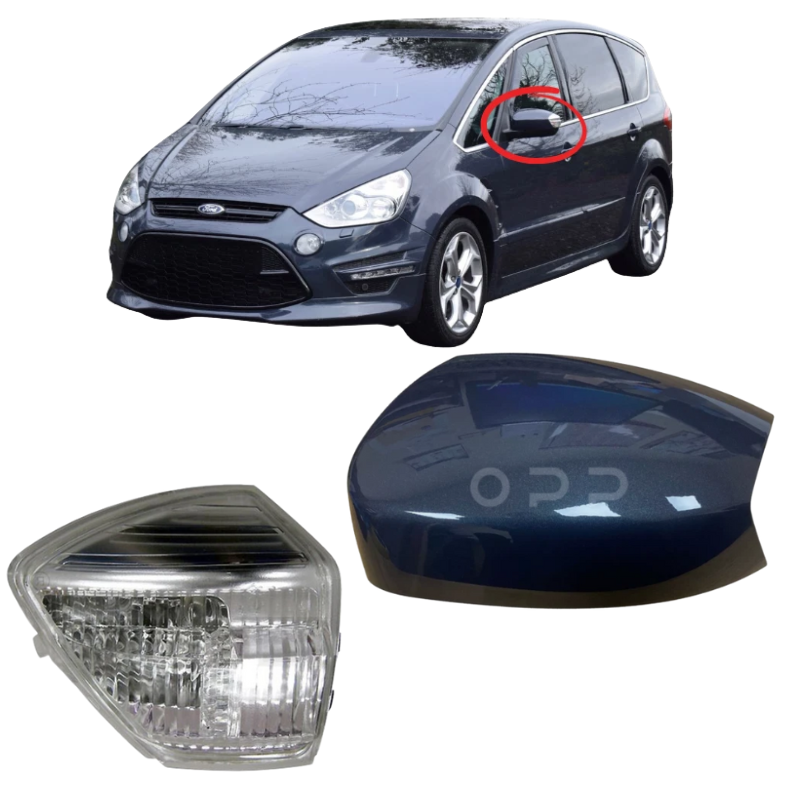 Ford S-Max 2006-2016 Door Wing Mirror Cover & Indicator Painted Midnight Sky