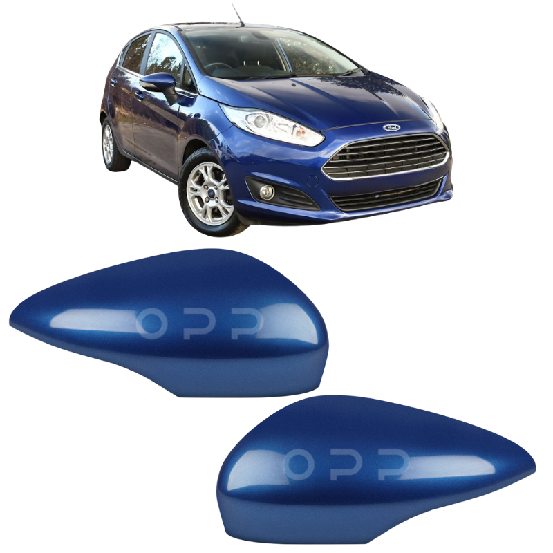 Ford Fiesta 2008-2017 Door Wing Mirror Cover Painted Deep Impact Blue