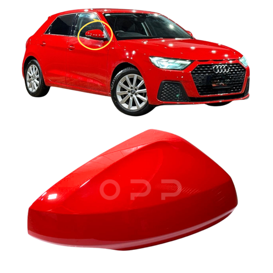 Audi A1 2018- Door Wing Mirror Cover Painted Misano Red