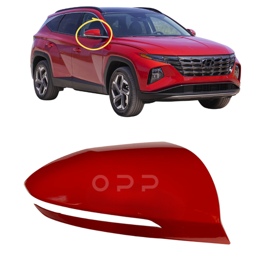 Hyundai Tucson 2021- Door Wing Mirror Cover Painted Red