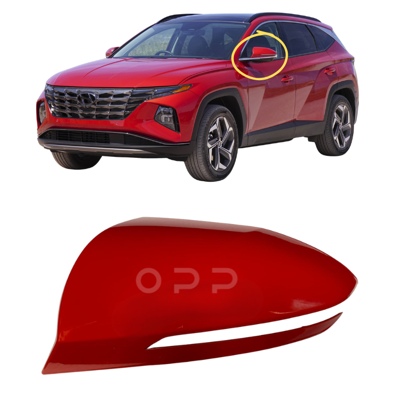 Hyundai Tucson 2021- Door Wing Mirror Cover Painted Red