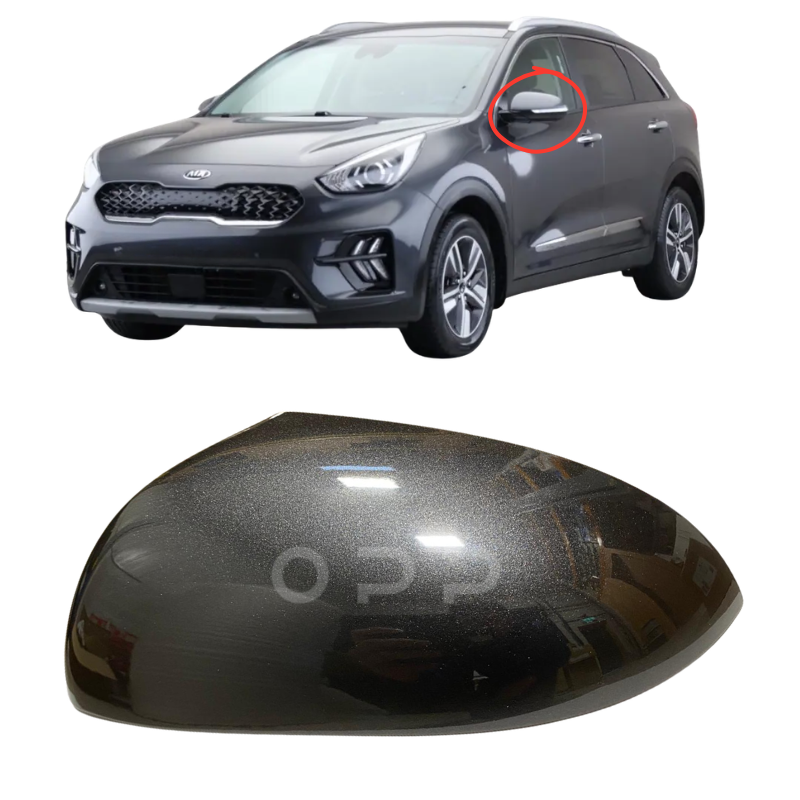 Kia Niro 2016-2022 Door Wing Mirror Cover Painted Interstellar Grey