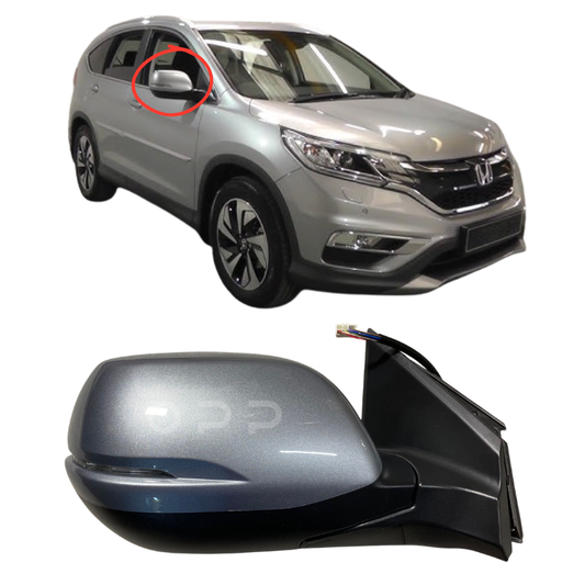 Honda CR-V 2012-2019 Door Wing Mirror Complete Painted Luna Silver