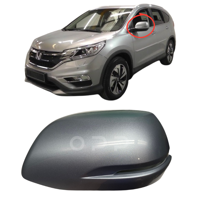 Honda CRV 2012-2019 Door Wing Mirror Cover Painted Solar Silver