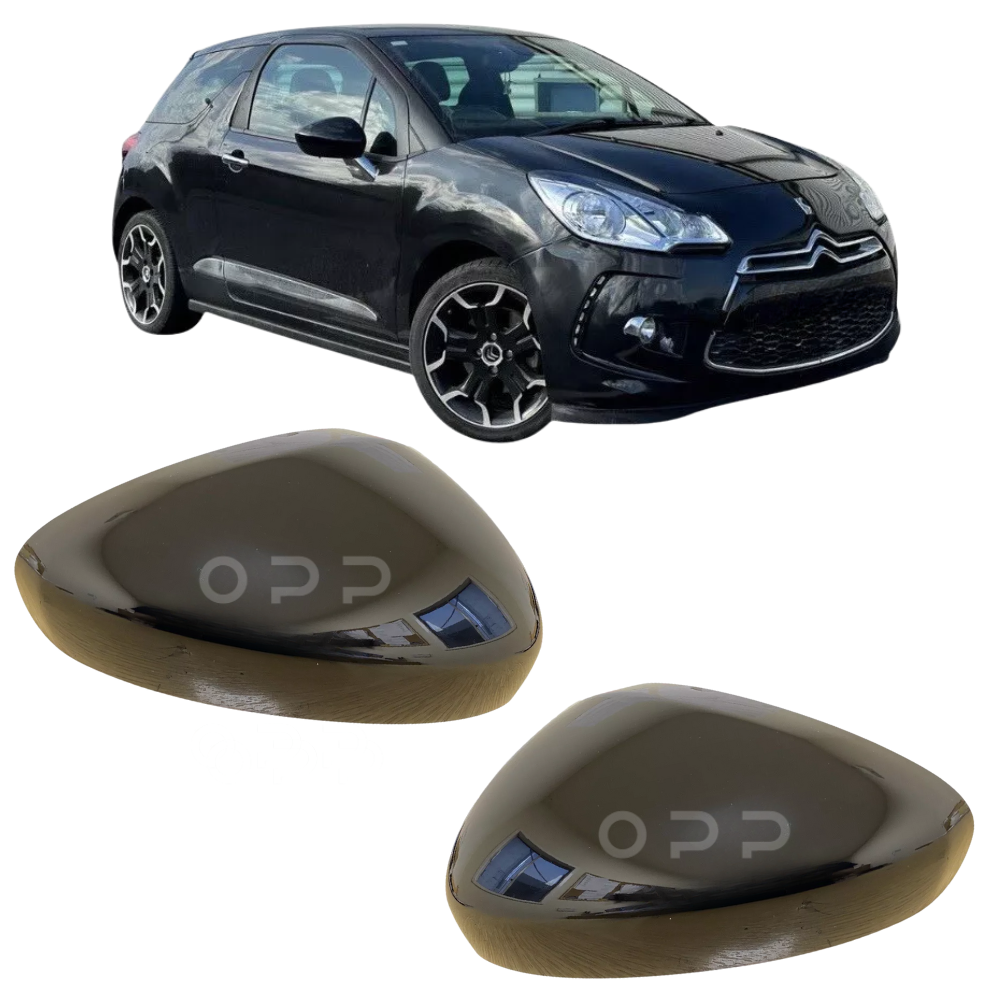 Citroen DS3 2009-2015 Door Wing Mirror Cover Painted Gloss Black