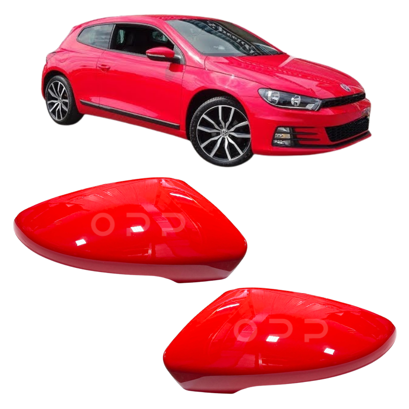 VW Scirocco 2008-2017 Door Wing Mirror Cover Painted Tornado Red LY3D