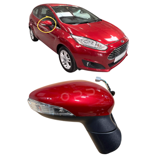 Ford Fiesta MK7 2013-2017 Wing Mirror Painted Candy Red Electric
