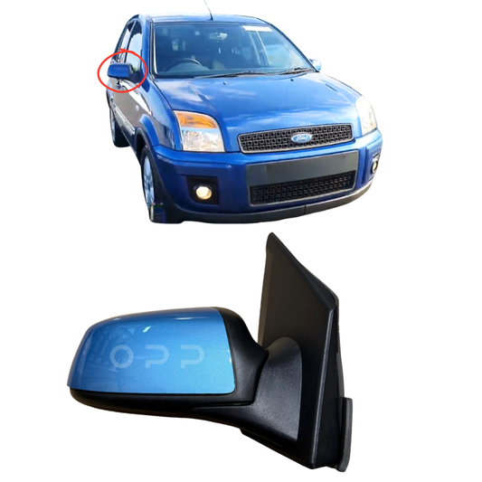 Ford Fusion 2006-2012 Door Wing Mirror Complete Painted Vision Blue Electric