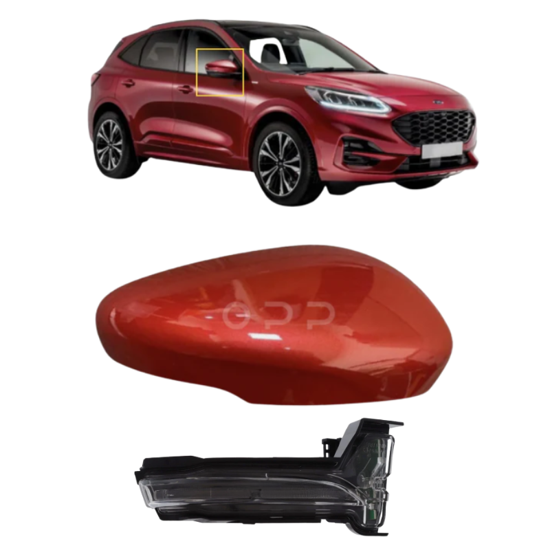 Ford Kuga 2019- Door Wing Mirror Cover & Indicator Painted Lucid Red
