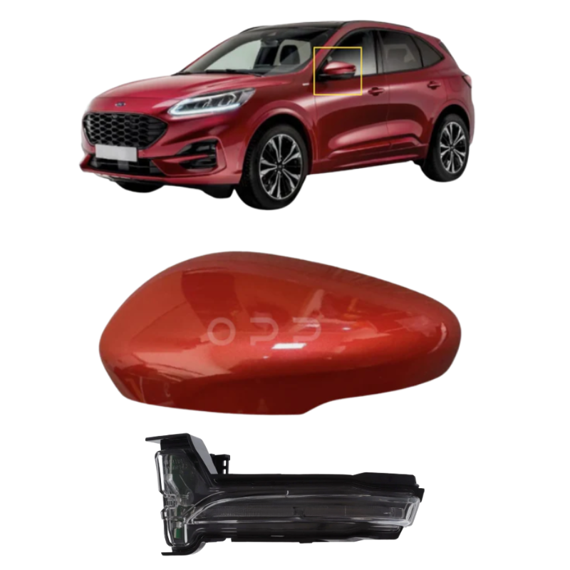 Ford Kuga 2019- Door Wing Mirror Cover & Indicator Painted Lucid Red