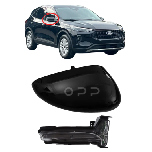 Ford Kuga 2019- Door Wing Mirror Cover & Indicator Painted Agate Black