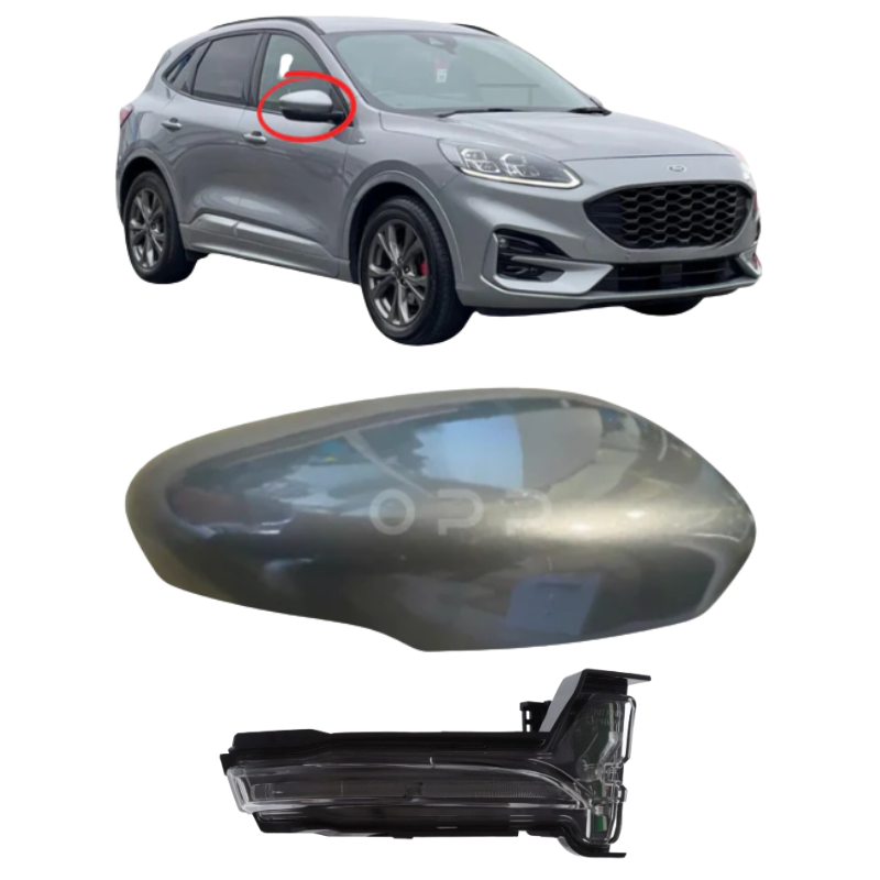 Ford Kuga 2019- Door Wing Mirror Cover & Indicator Painted Solar Silver