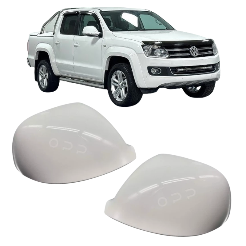 VW Amarok 2010-2021 Door Wing Mirror Cover Painted Candy White LB9A