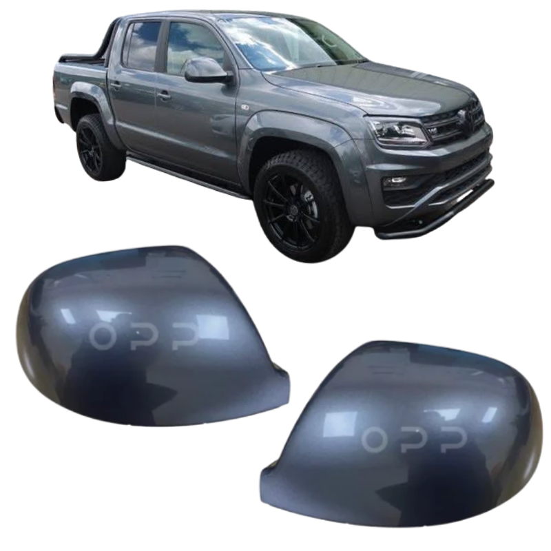 VW Amarok 2010-2021 Door Wing Mirror Cover Painted Indium Grey LR7H