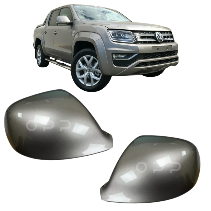 VW Amarok 2010-2021 Door Wing Mirror Cover Painted Mojave Beige LH1X