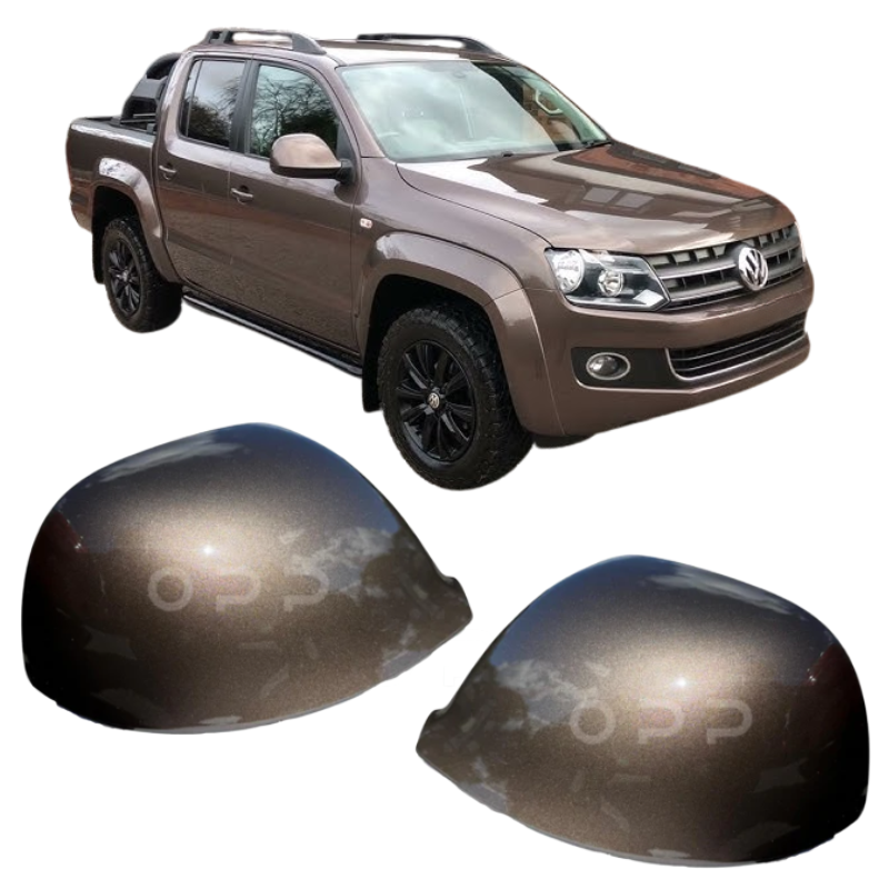 VW Amarok 2010-2021 Door Wing Mirror Cover Painted Chestnut Brown LH8W