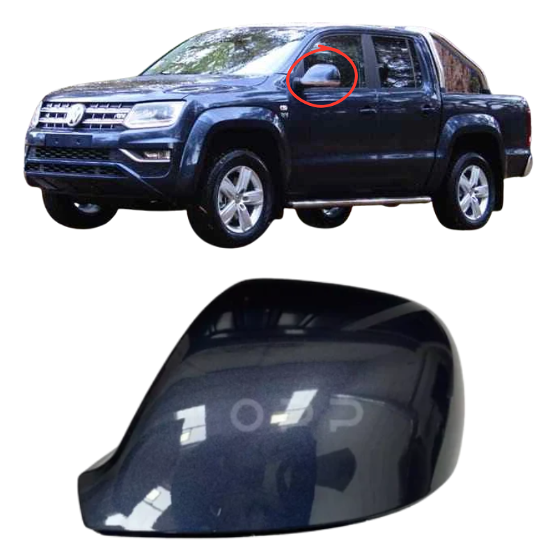 VW Amarok 2010-2021 Door Wing Mirror Cover Painted Starlight Blue LT5U