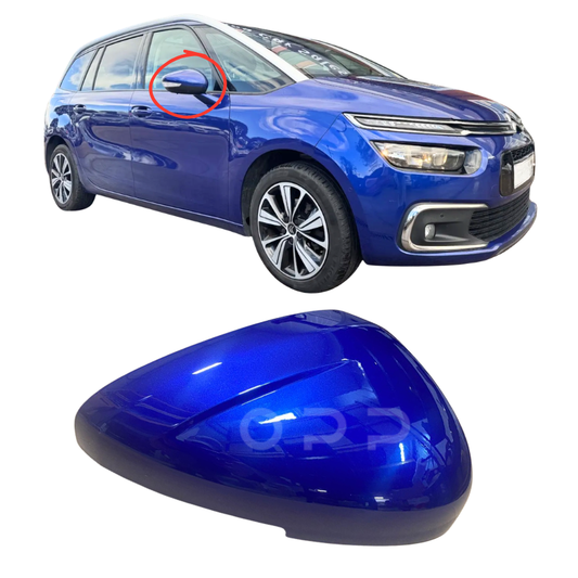 Citroen C4 Picasso 2013-2018 Door Wing Mirror Cover Painted Lazuli Blue