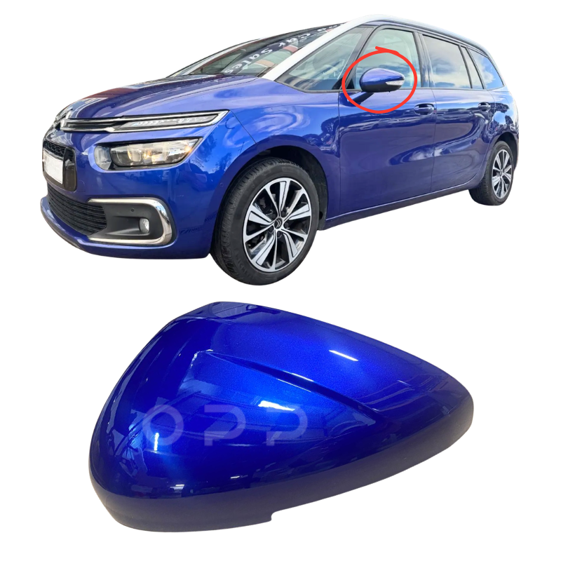Citroen C4 Picasso 2013-2018 Door Wing Mirror Cover Painted Lazuli Blue