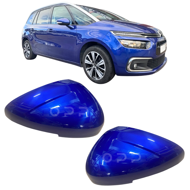 Citroen C4 Picasso 2013-2018 Door Wing Mirror Cover Painted Lazuli Blue