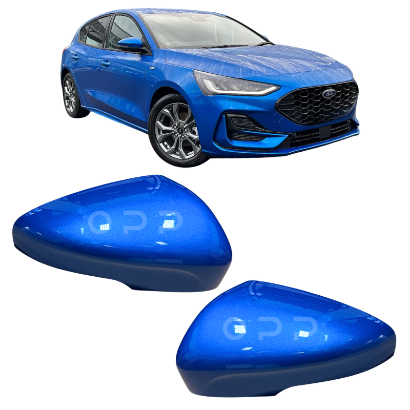 Ford Focus MK4 2018- Door Wing Mirror Cover Painted Desert Island Blue