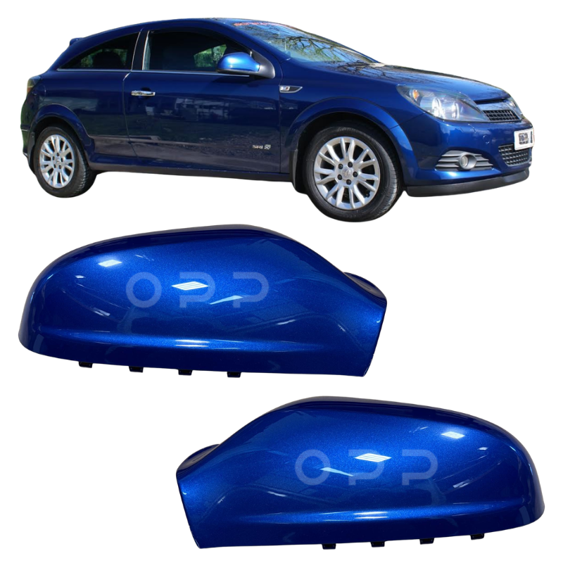 Vauxhall Astra 2004-2009 Door Wing Mirror Cover Painted Olympic Blue