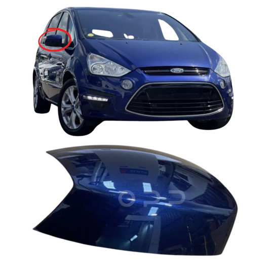 Ford S-Max 2006-2016 Door Wing Mirror Cover Painted Ink Blue