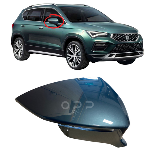 Seat Ateca 2016- Door Wing Mirror Cover Painted Camouflage Green