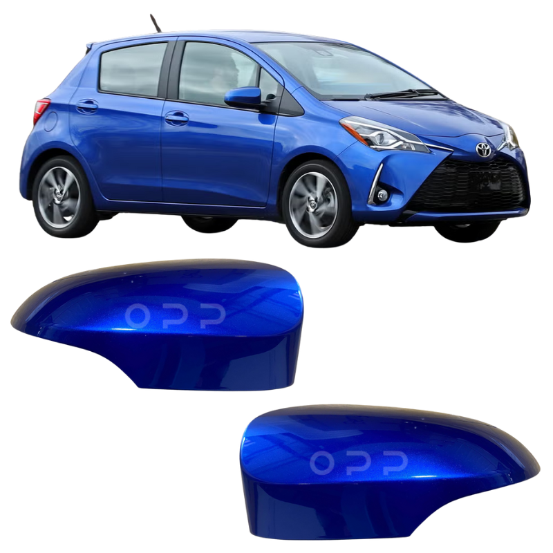 Toyota Yaris 2011-2020 Door Wing Mirror Cover Painted Nebula Blue
