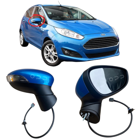 Ford Fiesta MK7 2013-2017 Wing Mirror Painted Candy Blue Electric