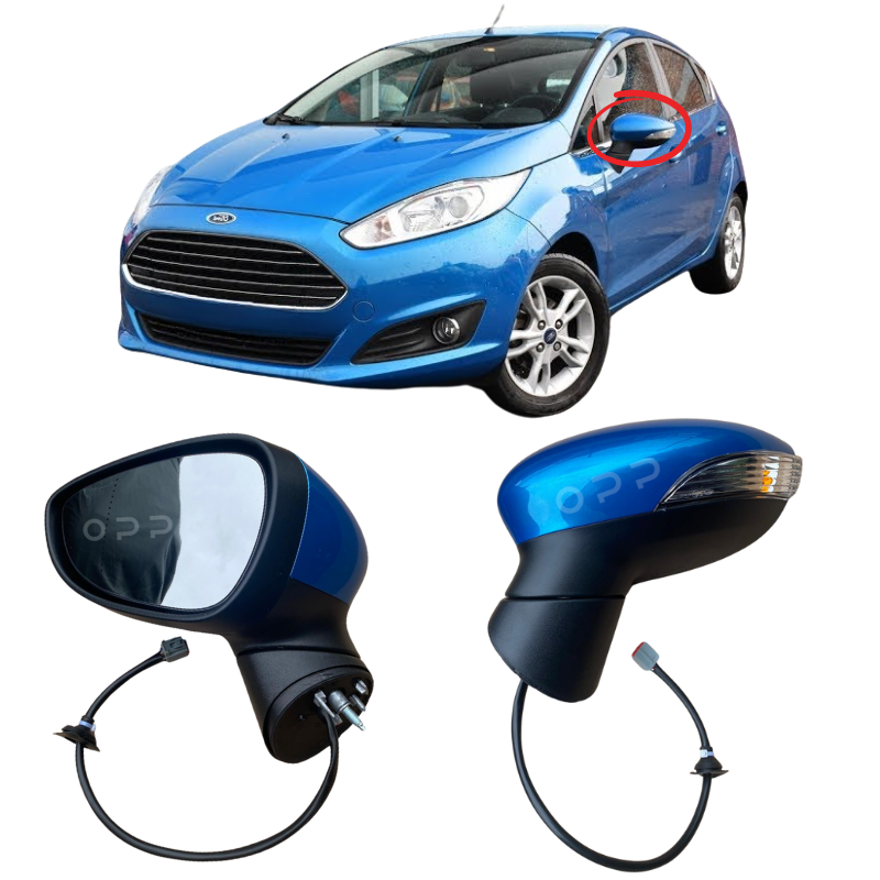 Ford Fiesta MK7 2013-2017 Wing Mirror Painted Candy Blue Electric