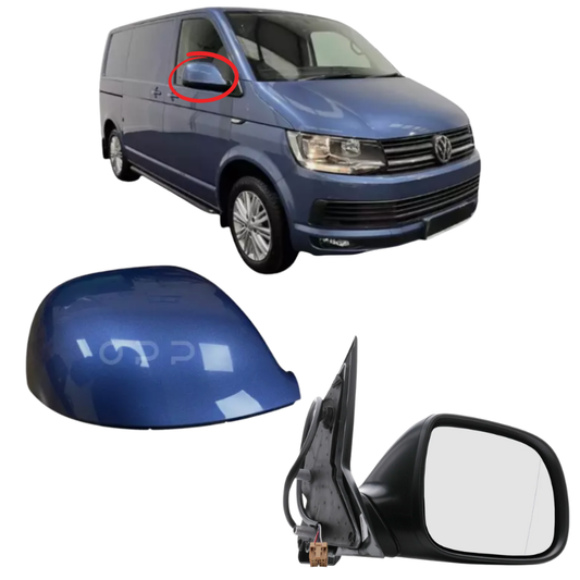 VW Transporter T6 T6.1 2015-2025 Wing Mirror Complete Painted Acapulco Blue