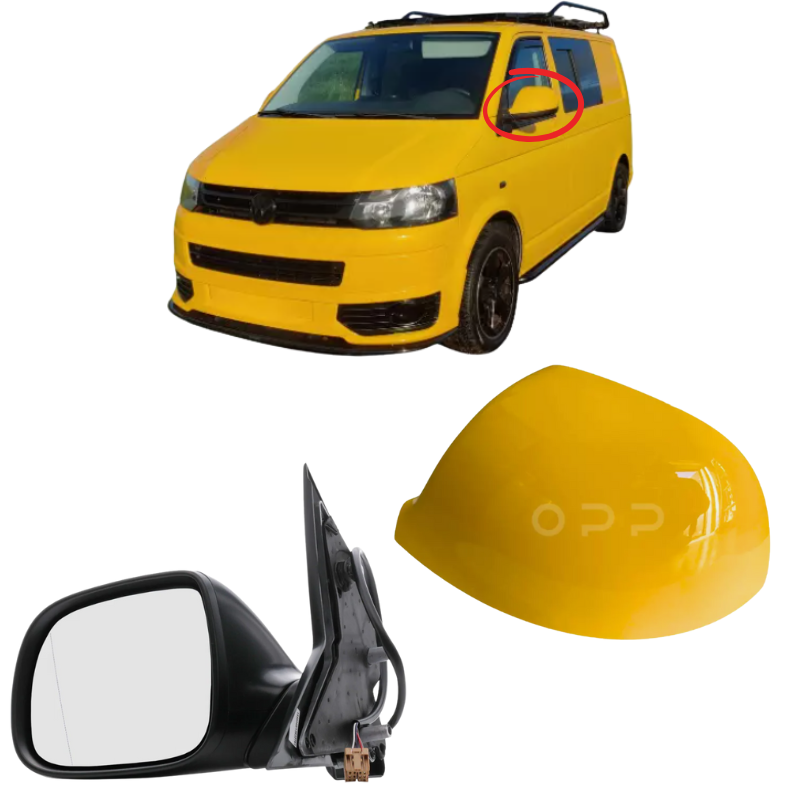 VW Transporter T6 T6.1 2015-2025 Wing Mirror Complete Painted AA Yellow