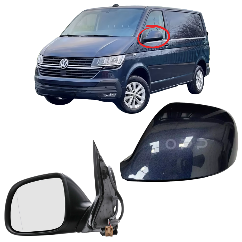 VW Transporter T6 T6.1 2015-2025 Wing Mirror Complete Painted Starlight Blue