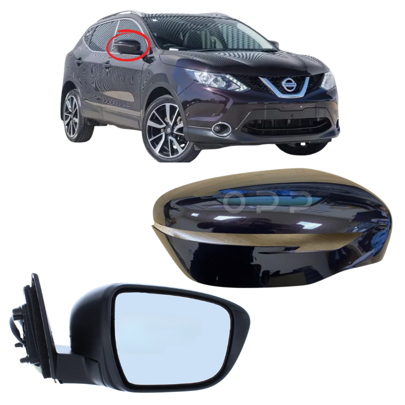 Nissan Qashqai J11 2014-2021 Wing Mirror Complete Painted Nightshade GAB