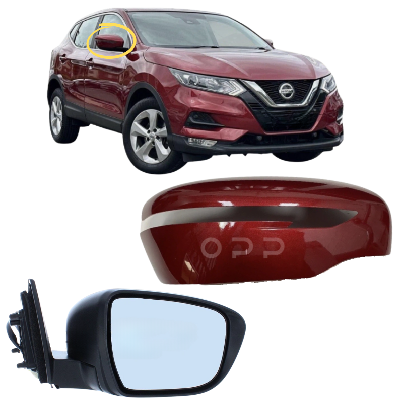 Nissan Qashqai J11 2014-2021 Wing Mirror Complete Painted Magnetic Red NAJ
