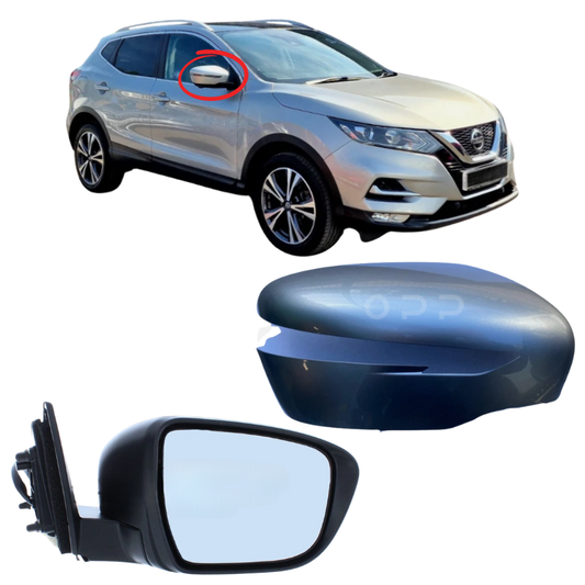 Nissan Qashqai J11 2014-2021 Wing Mirror Complete Painted Silver Metallic