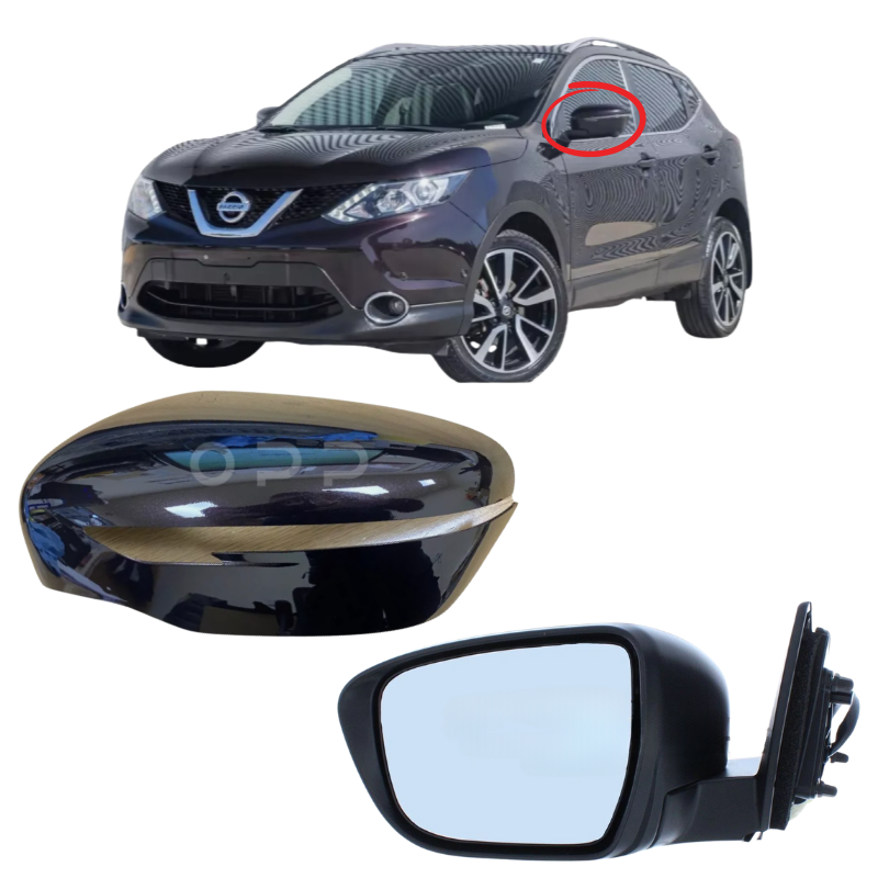 Nissan Qashqai J11 2014-2021 Wing Mirror Complete Painted Black Metallic