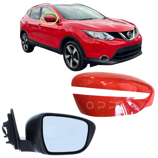 Nissan Qashqai J11 2014-2021 Wing Mirror Complete Painted Solid Red Z10